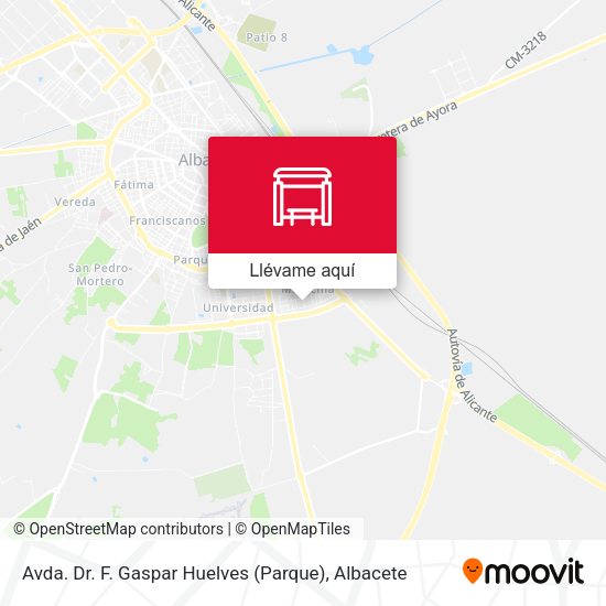 Mapa Avda. Dr. F. Gaspar Huelves (Parque)