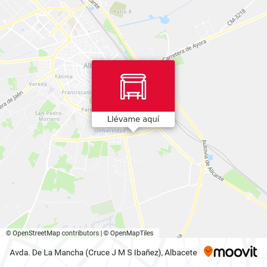 Mapa Avda. De La Mancha (Cruce J M S Ibañez)