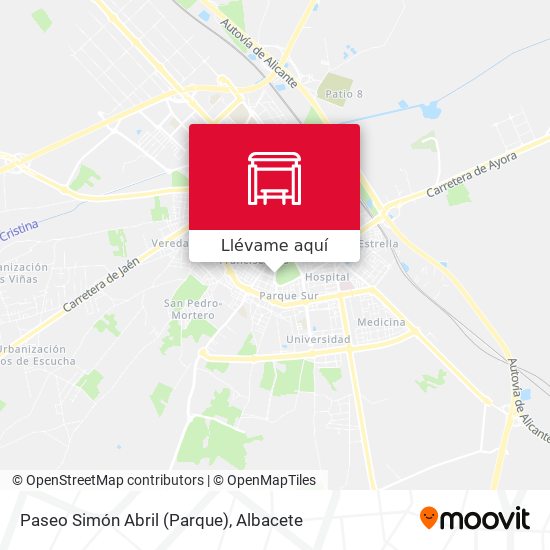 Mapa Paseo Simón Abril (Parque)