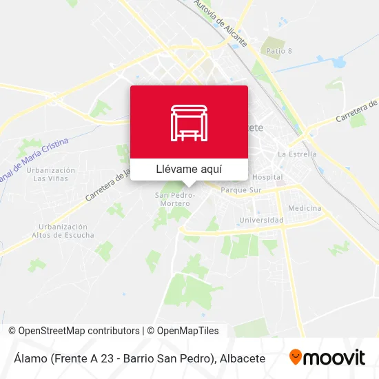 Mapa Álamo (Frente A 23 - Barrio San Pedro)