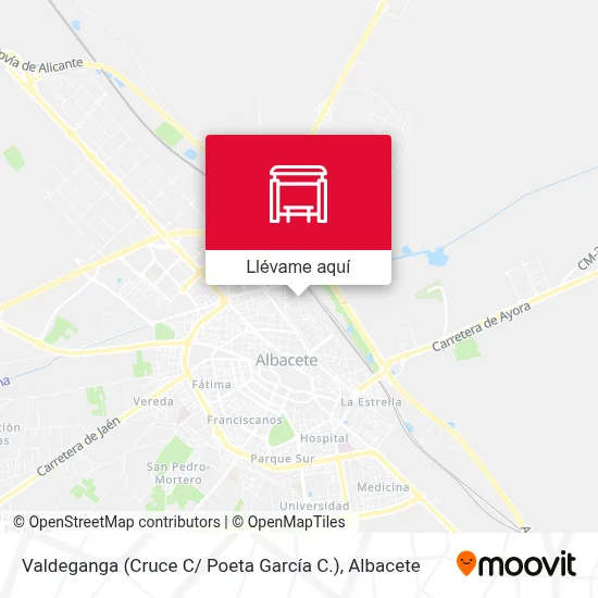Mapa Valdeganga (Cruce C/ Poeta García C.)