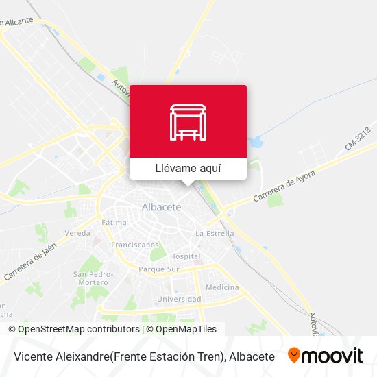 Mapa Vicente Aleixandre(Frente Estación Tren)