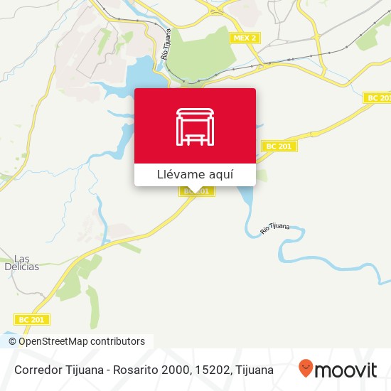 Mapa de Corredor Tijuana - Rosarito 2000, 15202