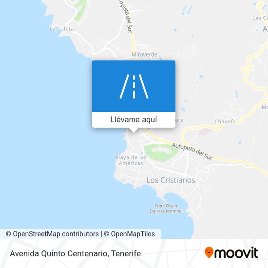 Mapa Avenida Quinto Centenario