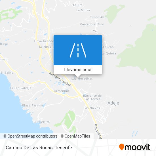 Mapa Camino De Las Rosas