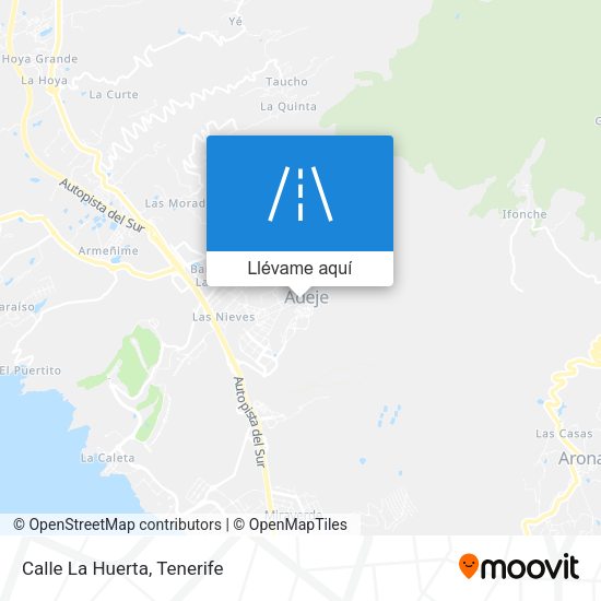 Mapa Calle La Huerta