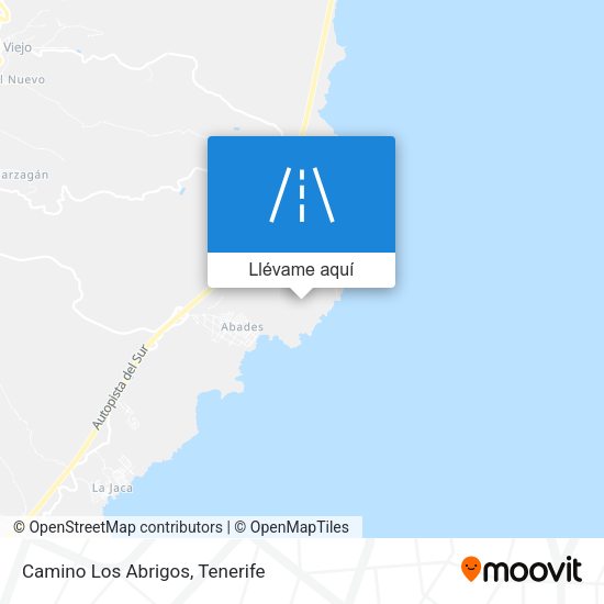 Mapa Camino Los Abrigos