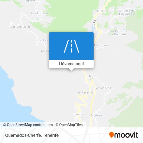 Mapa Quemados-Cherfe