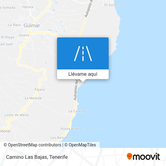 Mapa Camino Las Bajas