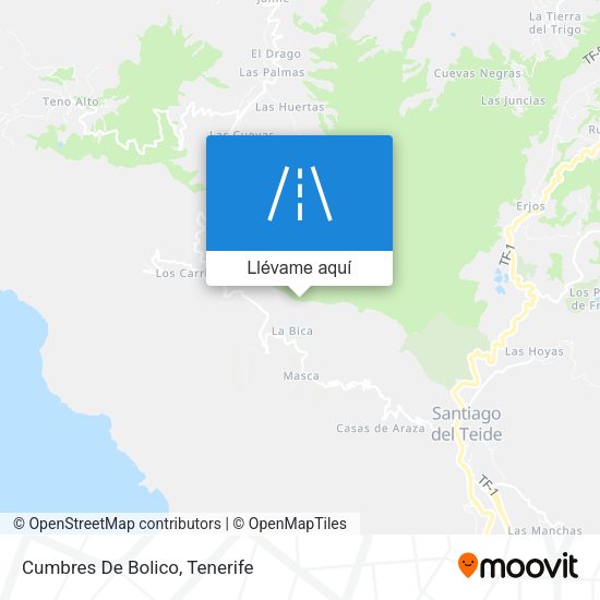 Mapa Cumbres De Bolico