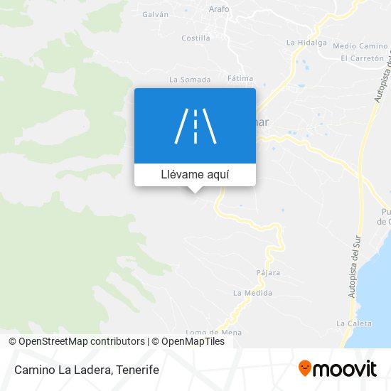 Mapa Camino La Ladera