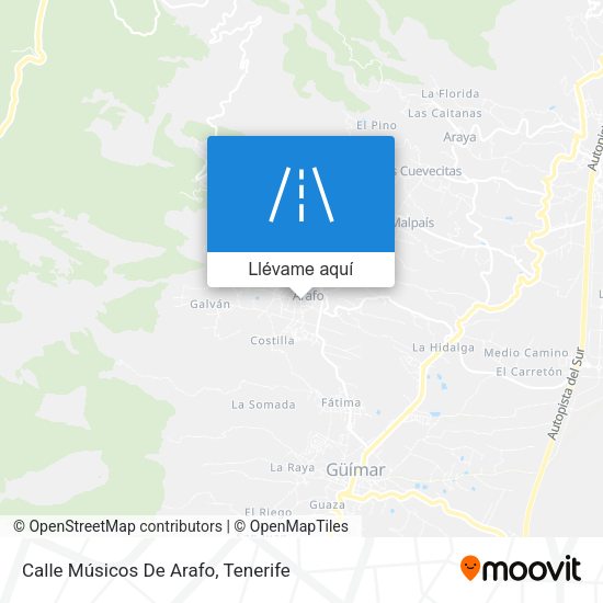 Mapa Calle Músicos De Arafo