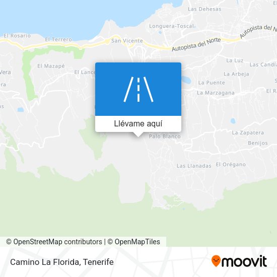 Mapa Camino La Florida