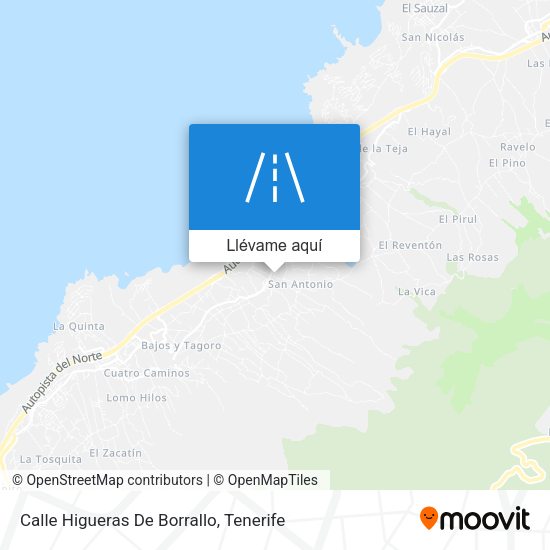 Mapa Calle Higueras De Borrallo