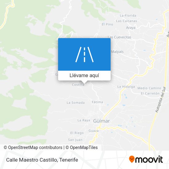 Mapa Calle Maestro Castillo