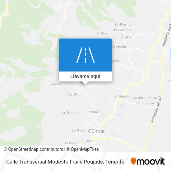 Mapa Calle Transversal Modesto Fraile Poujade
