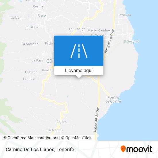 Mapa Camino De Los Llanos