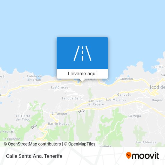 Mapa Calle Santa Ana
