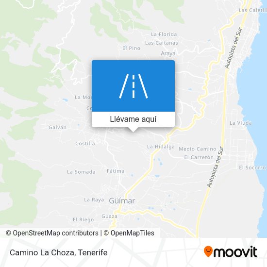 Mapa Camino La Choza