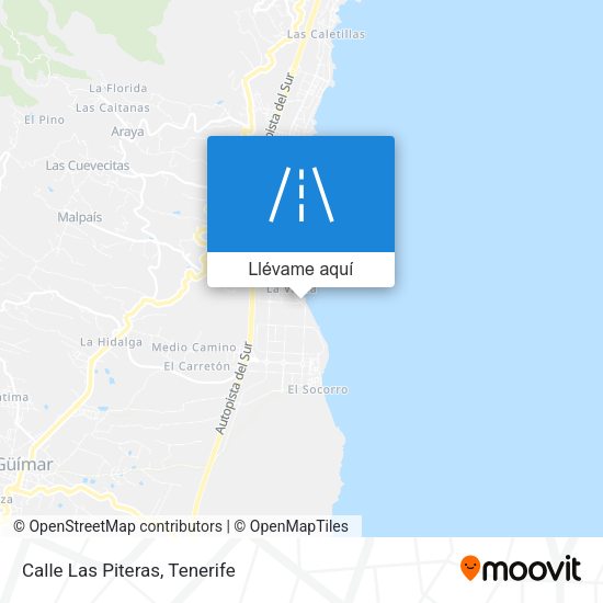 Mapa Calle Las Piteras