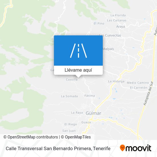 Mapa Calle Transversal San Bernardo Primera