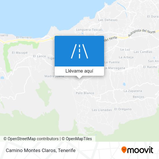 Mapa Camino Montes Claros