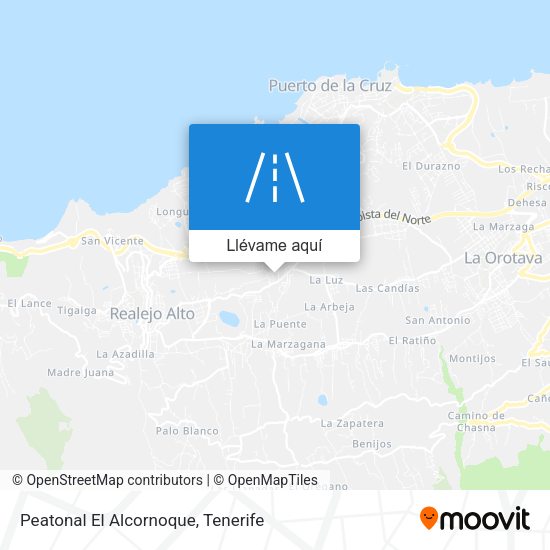 Mapa Peatonal El Alcornoque