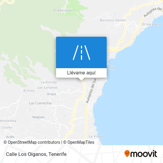 Mapa Calle Los Oiganos