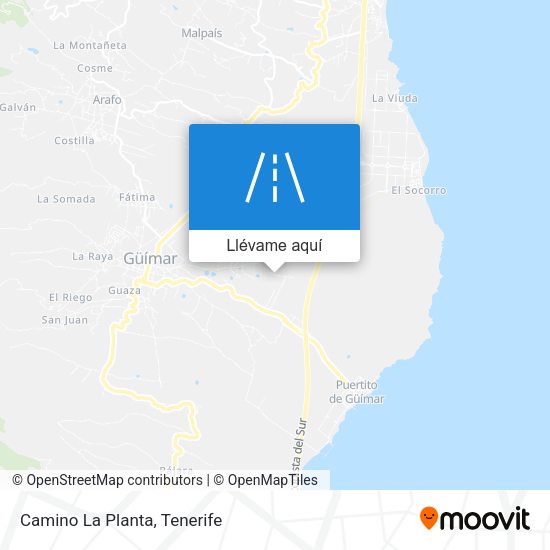 Mapa Camino La Planta