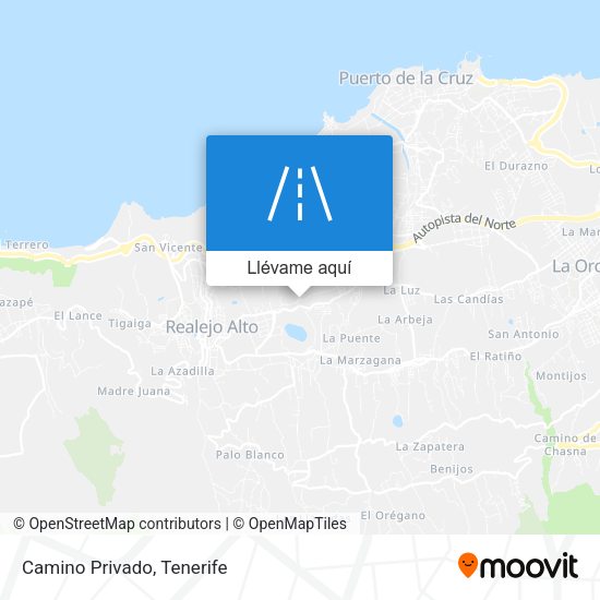 Mapa Camino Privado