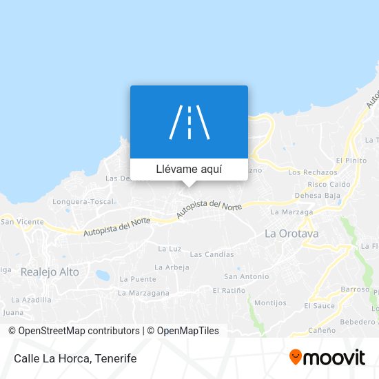Mapa Calle La Horca