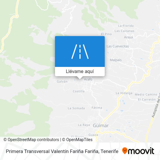 Mapa Primera Transversal Valentín Fariña Fariña