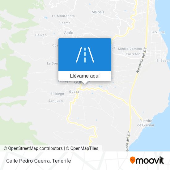 Mapa Calle Pedro Guerra