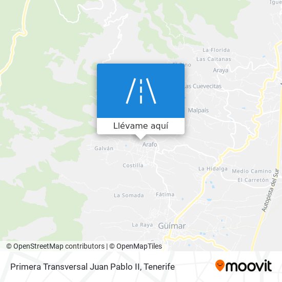 Mapa Primera Transversal Juan Pablo II