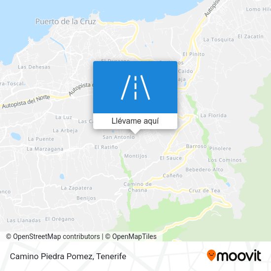 Mapa Camino Piedra Pomez