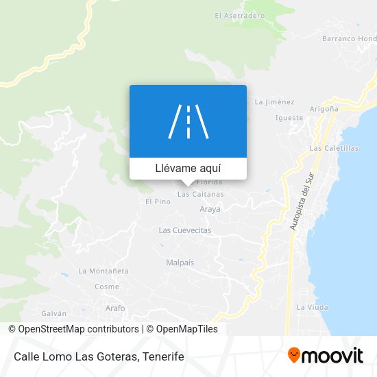Mapa Calle Lomo Las Goteras
