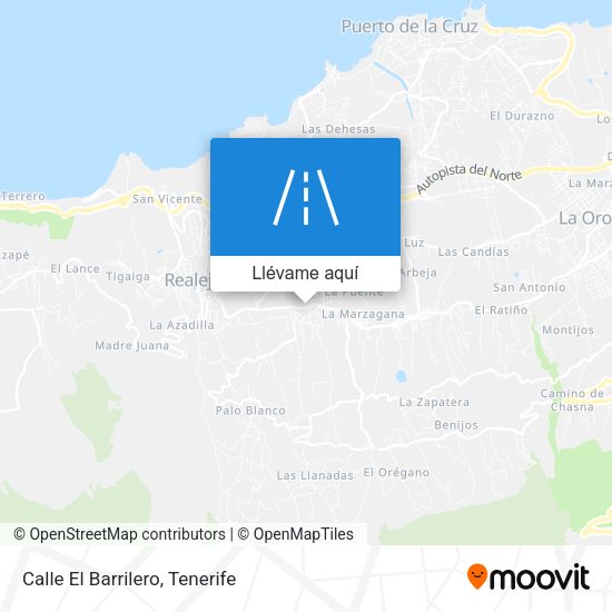 Mapa Calle El Barrilero