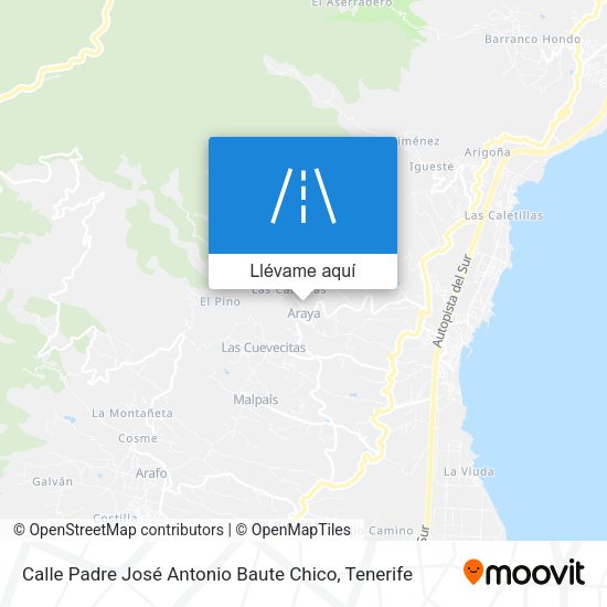 Mapa Calle Padre José Antonio Baute Chico
