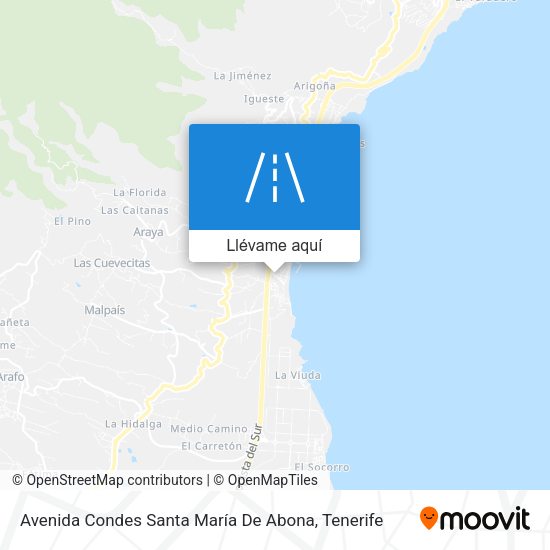 Mapa Avenida Condes Santa María De Abona