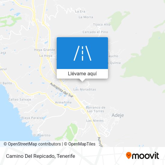 Mapa Camino Del Repicado