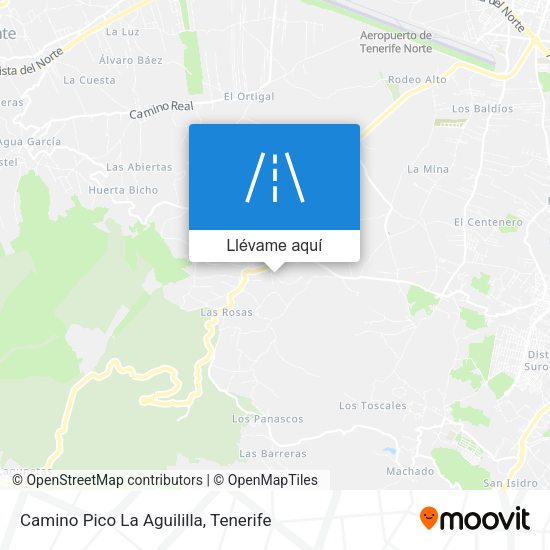 Mapa Camino Pico La Aguililla