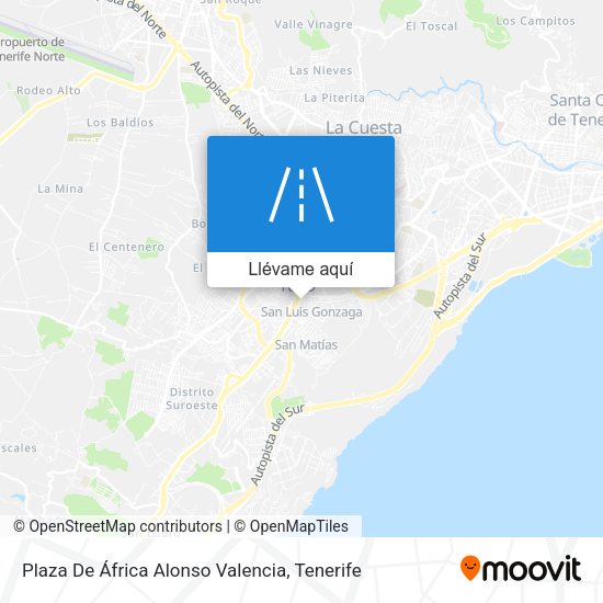 Mapa Plaza De África Alonso Valencia
