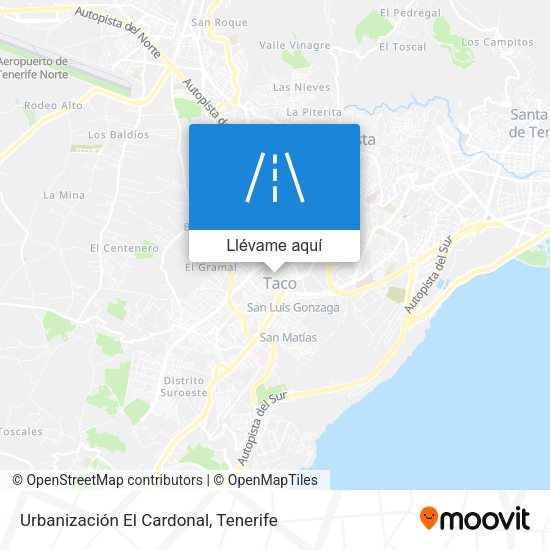 Mapa Urbanización El Cardonal