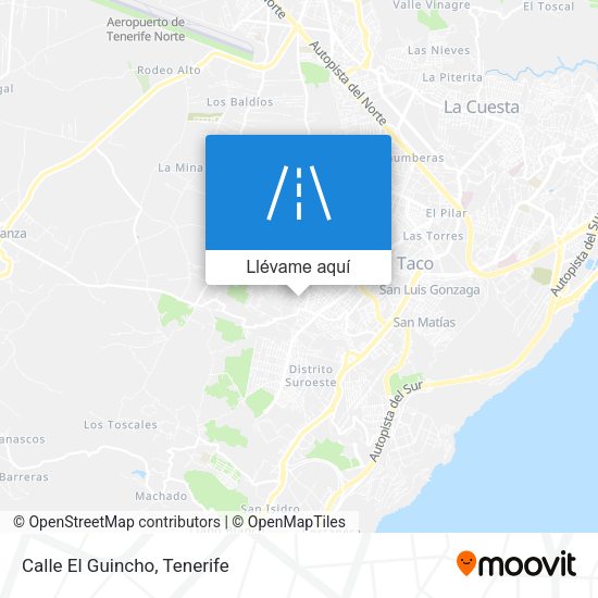 Mapa Calle El Guincho