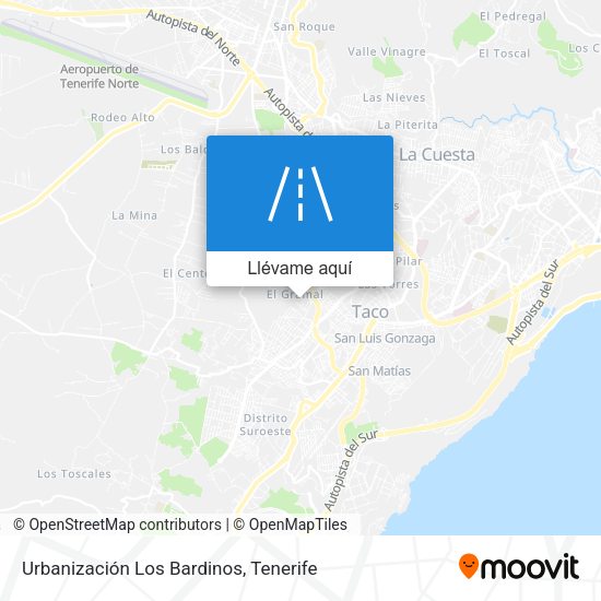 Mapa Urbanización Los Bardinos