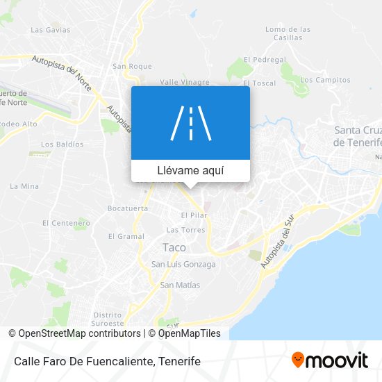 Mapa Calle Faro De Fuencaliente