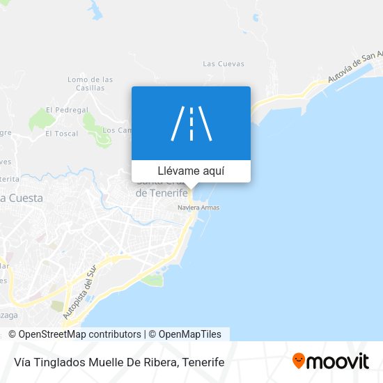 Mapa Vía Tinglados Muelle De Ribera