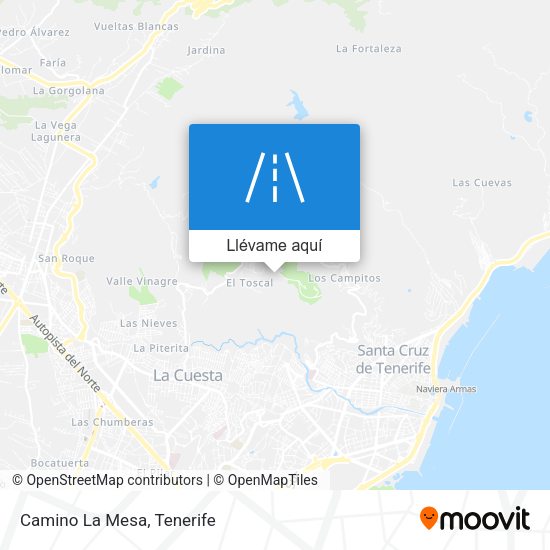Mapa Camino La Mesa