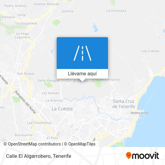 Mapa Calle El Algarrobero