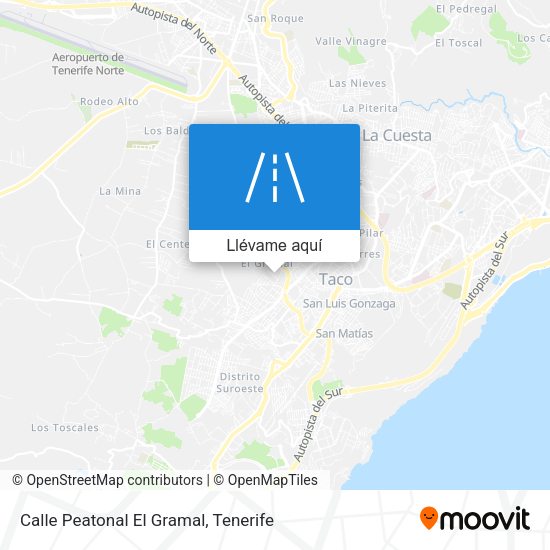 Mapa Calle Peatonal El Gramal